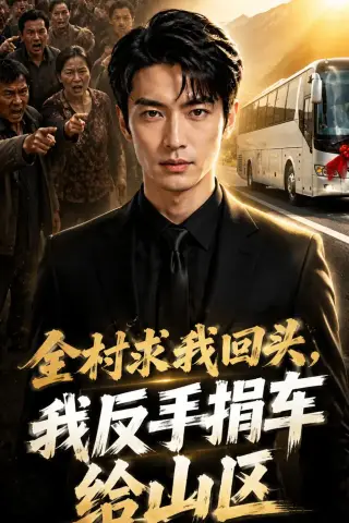 《全村求我回头，我反手捐车给山区（45集）AI短剧（夸克网盘）》短剧封面