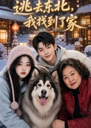 《逃去东北，我找到了家（35集）（夸克网盘）》短剧封面