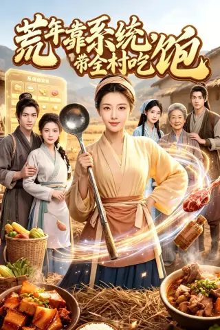 《荒年靠系统带全村吃饱（83集）（夸克网盘）》短剧封面