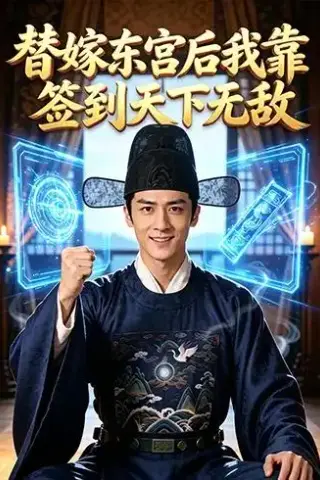 《替嫁东宫后我靠签到天下无敌（60集）AI短剧（夸克网盘）》短剧封面