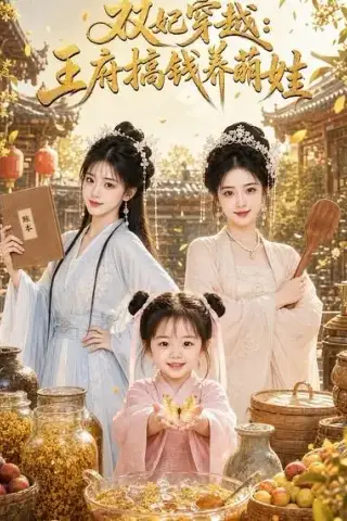 《双妃穿越：王府搞钱养萌娃（68集）AI短剧 (2026)》短剧封面