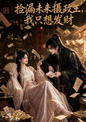 《捡漏未来摄政王，我只想发财（52集）（夸克网盘）》短剧封面