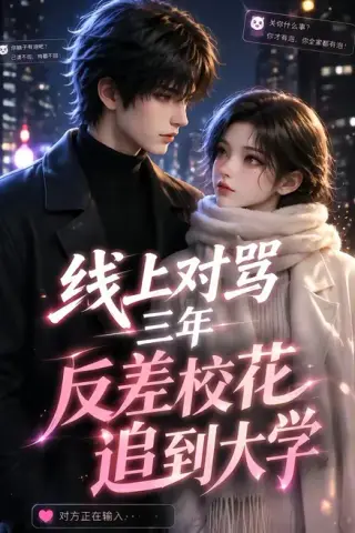 《线上对骂三年，反差校花追到大学（137集）（夸克网盘）》短剧封面