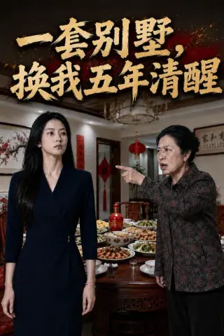 《一套别墅，换我五年清醒（39集）AI短剧（百度网盘）》短剧封面