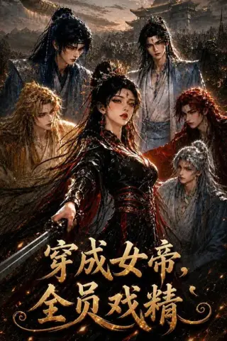 《穿成女帝，全员戏精（77集）（夸克网盘）》短剧封面