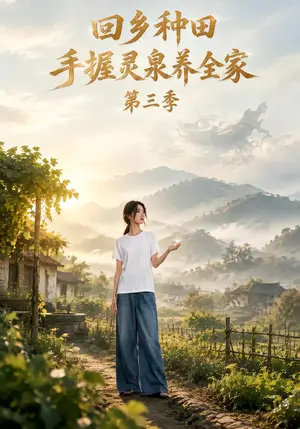 《回乡种田，手握灵泉养全家第三季（150集）（夸克网盘）》短剧封面