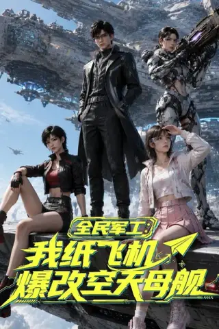 《全民军工：我纸飞机爆改空天母舰（60集）（夸克网盘）》短剧封面