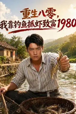 《重生八零，我靠钓鱼抓虾致富1980（111集）AI短剧（夸克网盘）》短剧封面
