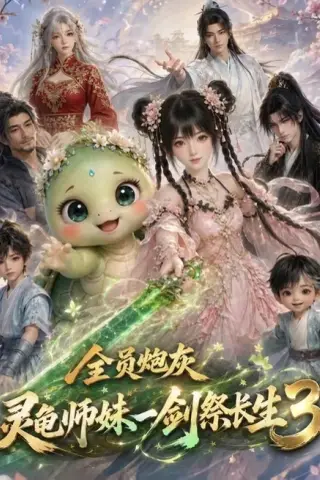 《全员炮灰，灵龟师妹一剑祭长生第三季（118集）（夸克网盘）》短剧封面