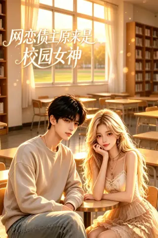 《网恋债主原来是校园女神（48集）（夸克网盘）》短剧封面