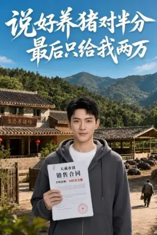 《说好养猪对半分最后只给我两万（42集）（百度网盘）》短剧封面