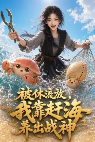 《被休流放，我靠赶海养出战神（62集）（夸克网盘）》短剧封面