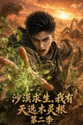 《沙漠求生，我有天选木灵根第二季（145集）AI短剧（夸克网盘）》短剧封面