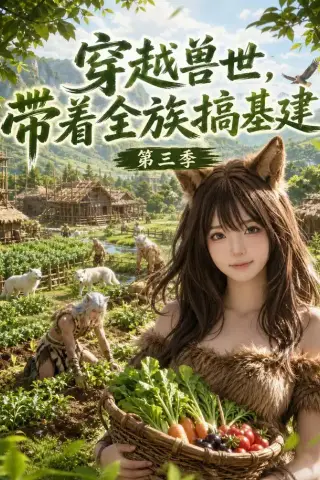 《穿越兽世，带着全族搞基建第三季（120集）（夸克网盘）》短剧封面