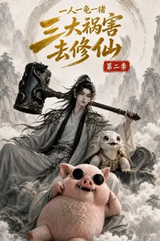 《一人一龟一猪，三大祸害去修仙第二季（61集）（夸克网盘）》短剧封面