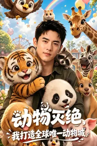 《动物灭绝：我打造全球唯一动物城（60集）（夸克网盘）》短剧封面
