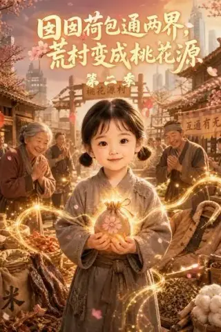 《囡囡荷包通两界，荒村变成桃花源第二季（21集）（夸克网盘）》短剧封面