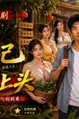 《AI擦边短剧：回村逍遥（迅雷网盘）》短剧封面