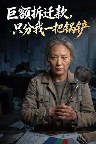 《巨额拆迁款，只分我一把锅铲（46集）Ai短剧（百度网盘）》短剧封面