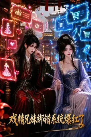 《戏精兄妹绑错系统爆红了（118集）（夸克网盘）》短剧封面