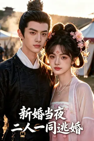 《新婚当夜二人一同逃婚（21集）（夸克网盘）》短剧封面