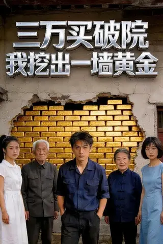 《三万买破院，我挖出一墙黄金（76集）Ai短剧（百度网盘）》短剧封面
