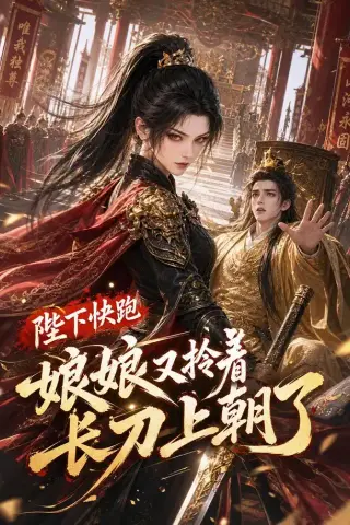 《陛下快跑娘娘又拎着长刀上朝了（57集）（夸克网盘）》短剧封面