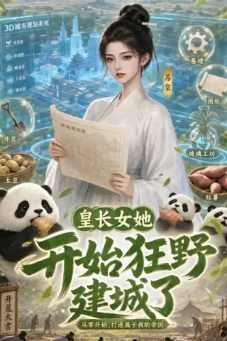 《皇长女她开始狂野建城了（50集）（夸克网盘）》短剧封面