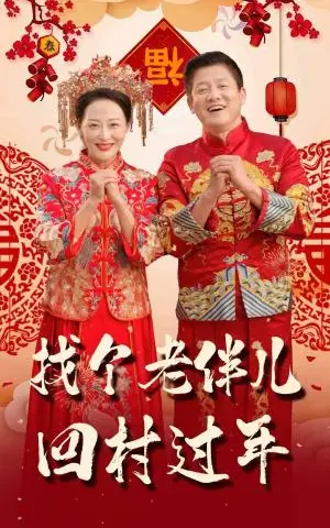 《找个老伴儿回村过年（58集）腾林&邬倩（夸克网盘）》短剧封面