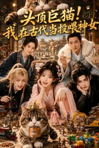 《头顶巨猫！我在古代当投喂神女（80集）（夸克网盘）》短剧封面