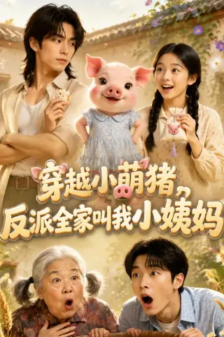 《穿越小萌猪，反派全家叫我小姨妈！(61集)（夸克网盘）》短剧封面