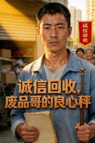 《诚信回收，废品哥的良心秤（65集）AI短剧（百度网盘）》短剧封面