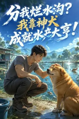 《分我烂水沟？我靠神犬成就水产大亨（55集）AI短剧（百度网盘）》短剧封面