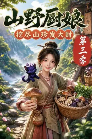《山野厨娘，挖尽山珍发大财第三季（78集）（夸克网盘）》短剧封面