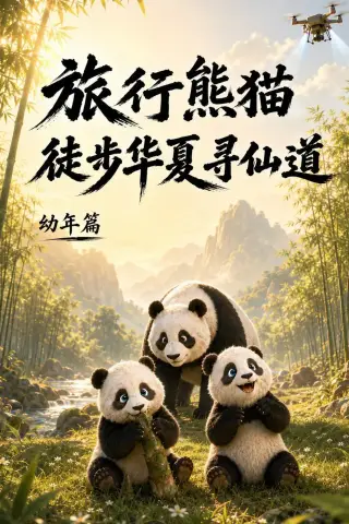 《旅行熊猫：徒步华夏寻仙道（36集）动漫（夸克网盘）》短剧封面