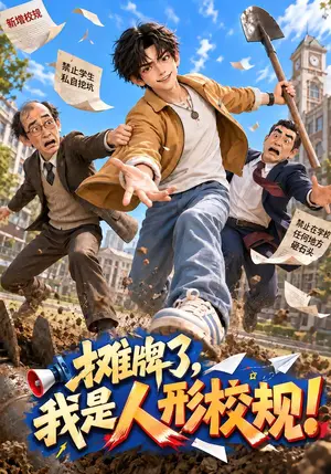 《摊牌了，我是人形校规！（101集）（夸克网盘）》短剧封面
