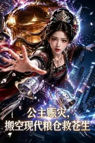 《公主赈灾，搬空现代粮仓救苍生（64集）Ai短剧（百度网盘）》短剧封面