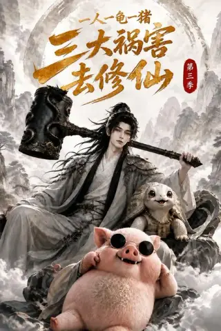 《一人一龟一猪，三大祸害去修仙第三季（141集）（夸克网盘）》短剧封面