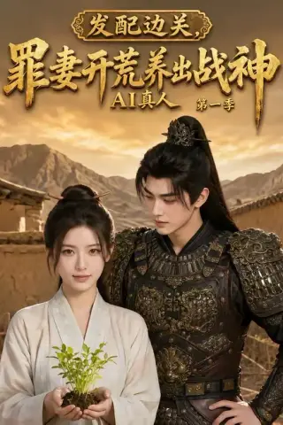 《发配边关，罪妻开荒养出战神AI真人第一季（90集）（百度网盘）》短剧封面