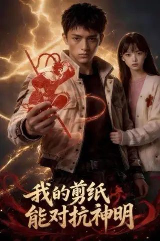《我的剪纸能对抗神明（43集）（夸克网盘）》短剧封面