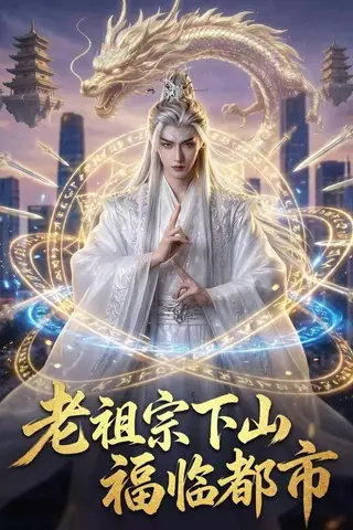 《老祖宗下山，福临都市（76集）Ai短剧（百度网盘）》短剧封面