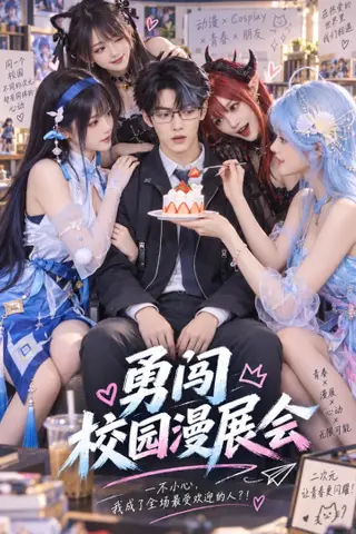 《AI擦边短剧：勇闯校园漫展会（迅雷网盘）》短剧封面