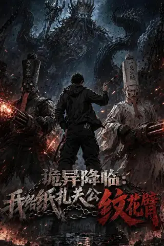《诡异降临：我给纸扎关公纹花臂（50集）（夸克网盘）》短剧封面
