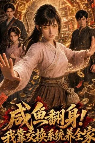 《咸鱼翻身！我靠交换系统养全家（60集）（百度网盘）》短剧封面