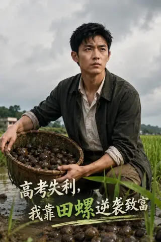 《高考失利，我靠田螺逆袭致富（56集）AI短剧（夸克网盘）》短剧封面