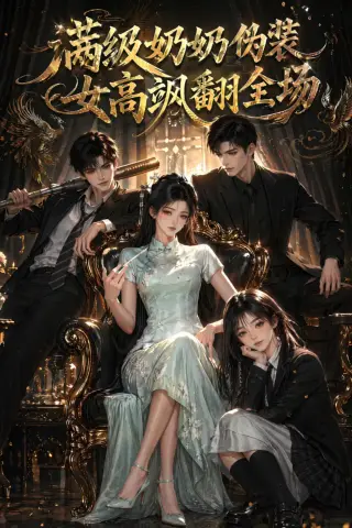 《满级奶奶伪装女高飒翻全场（80集）（夸克网盘）》短剧封面