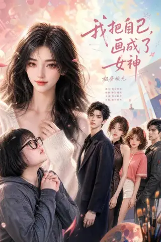 《我把自己，画成了女神（56集）（夸克网盘）》短剧封面