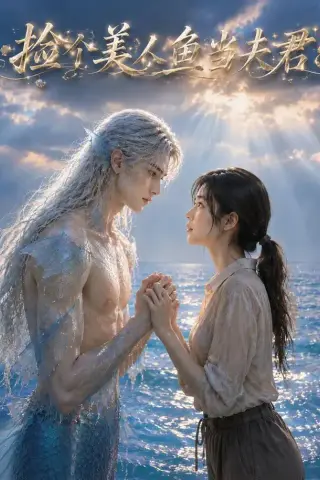《捡个美人鱼当夫君（68集）AI短剧（夸克网盘）》短剧封面