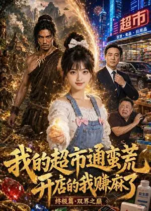 《我的超市通蛮荒，开店的我赚麻了（80集）（夸克网盘）》短剧封面