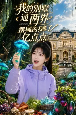 《我的别墅通两界，摆摊的我赚了亿点点（101集）（夸克网盘）》短剧封面